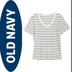 Old Navy navy stripe EveryWear slub-knit t-shirt (L) - NWOT